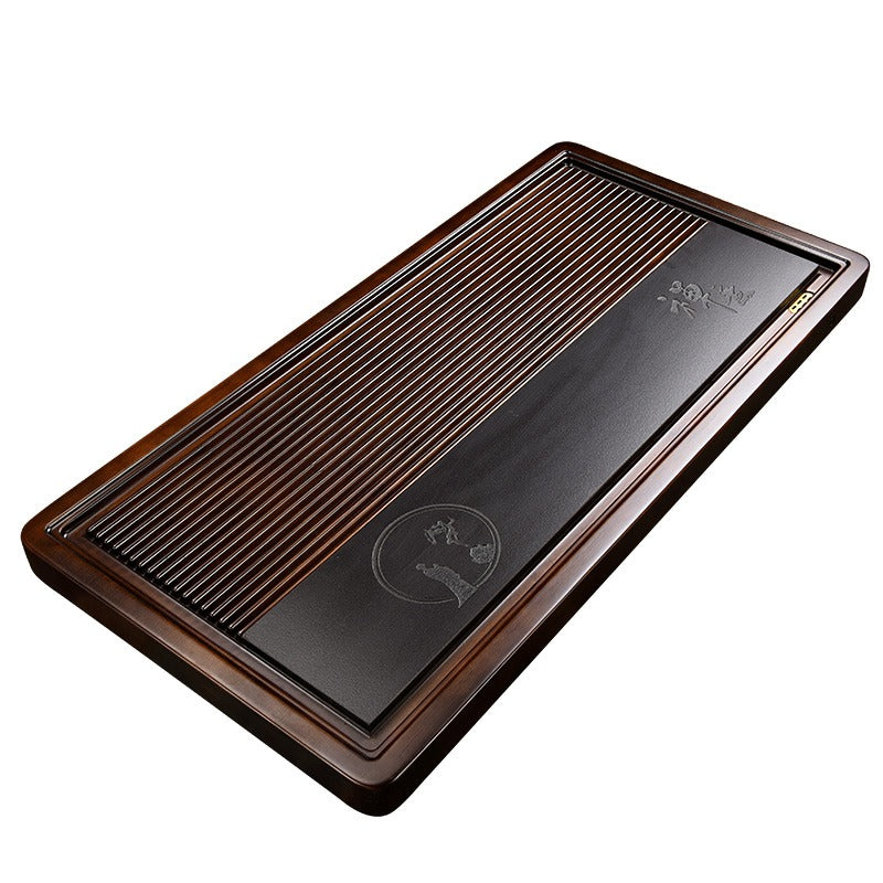 Premium Zen Gongfu Bamboo Tea Tray - Handcrafted Chinese Tea Ceremony Set for Matcha, Oolong & Herbal Tea - Perfect for Meditation, Home Decor & Tea Lovers