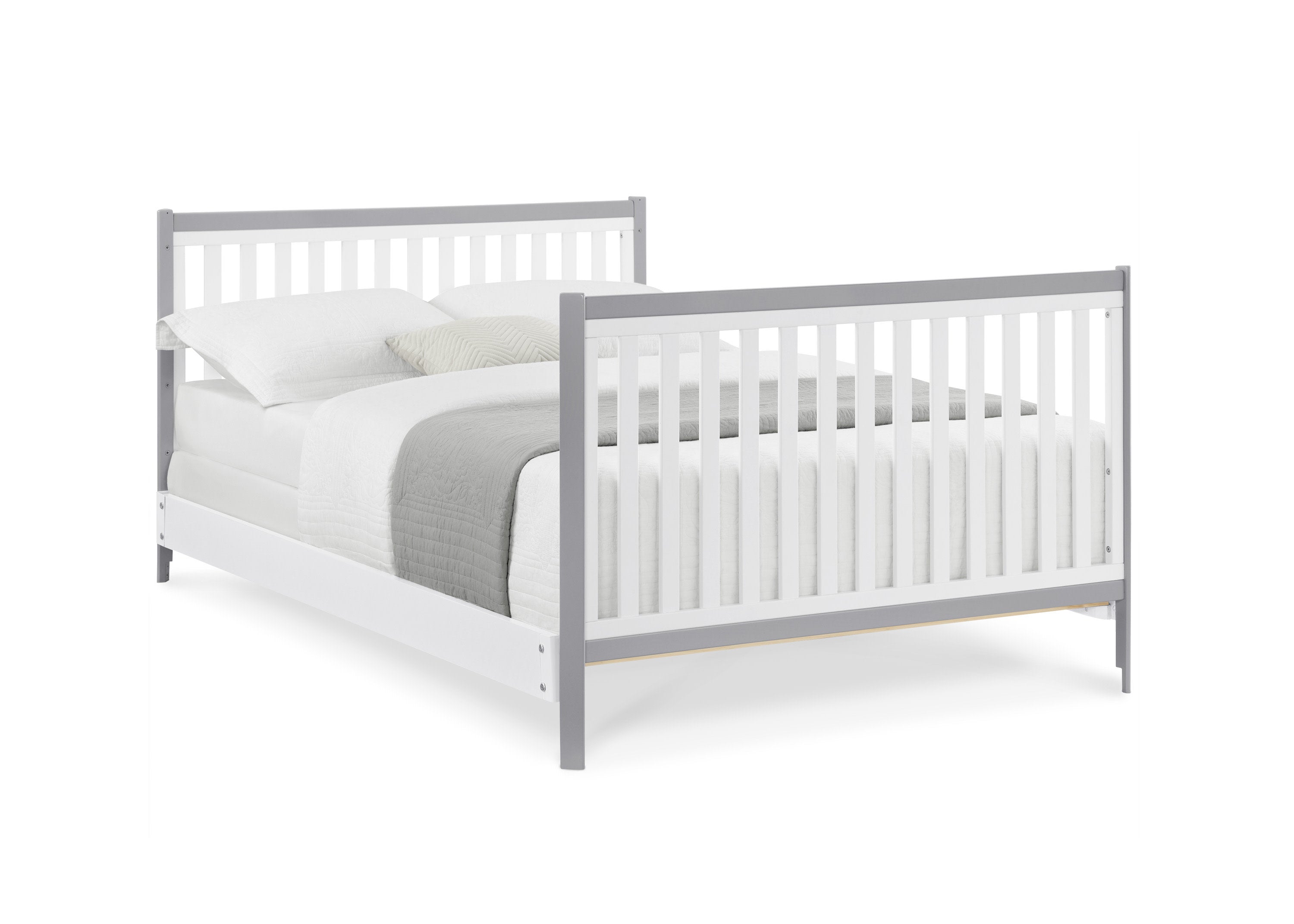 Tribeca 4-in-1 Convertible Baby Crib - White Nursery Furniture for Newborn to Toddler Bed - Perfect for Modern Nursery Rooms & Daycare Centers