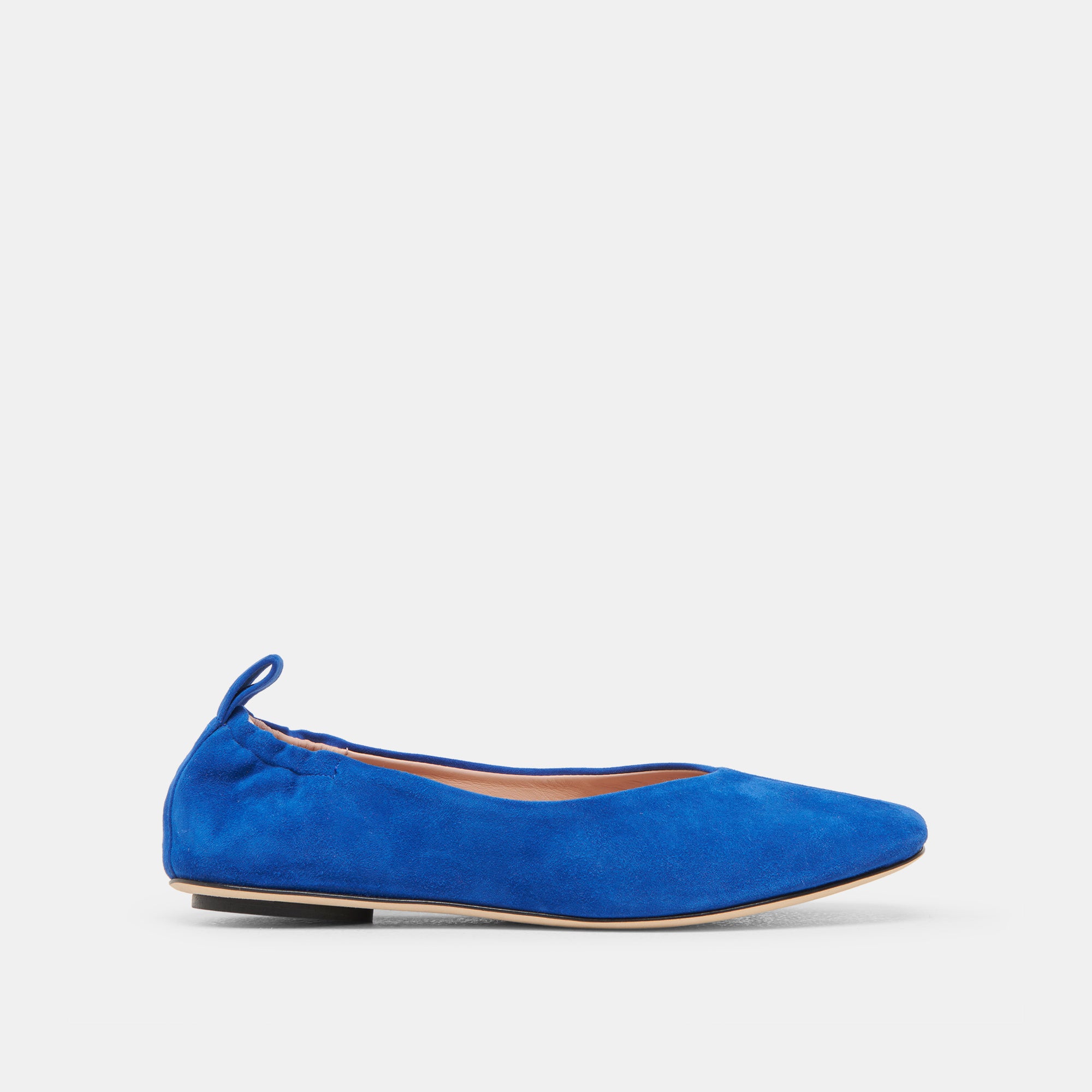 VINNIE Women's Navy Suede Ballet Flats - Comfortable & Stylish Shoes for Work, Casual Wear & Travel