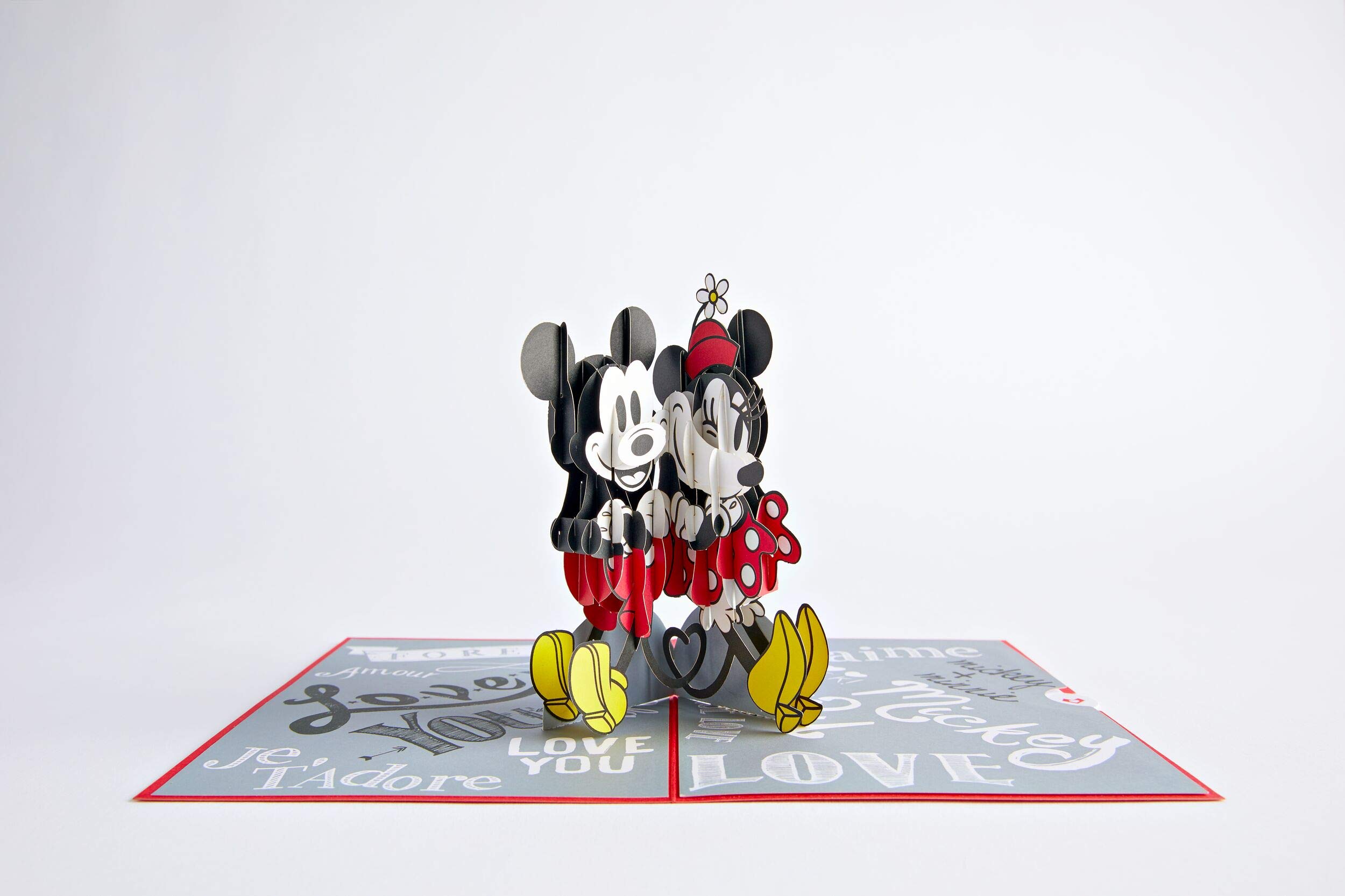 Lovepop Disney Mickey & Minnie 3D Pop Up Greeting Card - Romantic Valentine's Day Couples Card, Birthday Card for Disney Fans | Perfect for Anniversaries, Weddings & Special Occasions