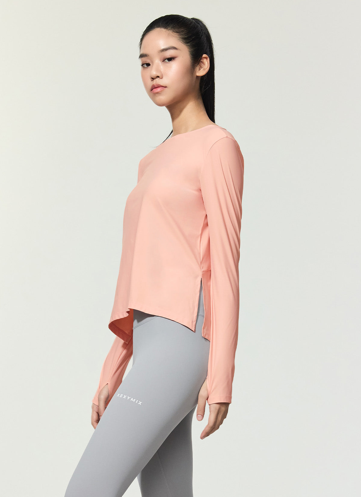 Breathable Cooling Tricot Boat Neck Long Sleeve Shirt for Women - Perfect for Yoga, Running & Summer Outdoor Activities