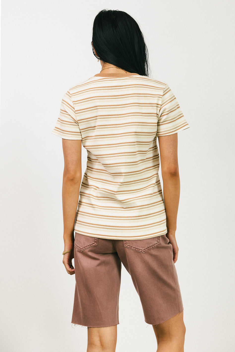 Astrid Striped Women's T-Shirt - Soft Cotton Casual Tee for Everyday Wear | Perfect for Summer Outfits, Layering & Weekend Outings