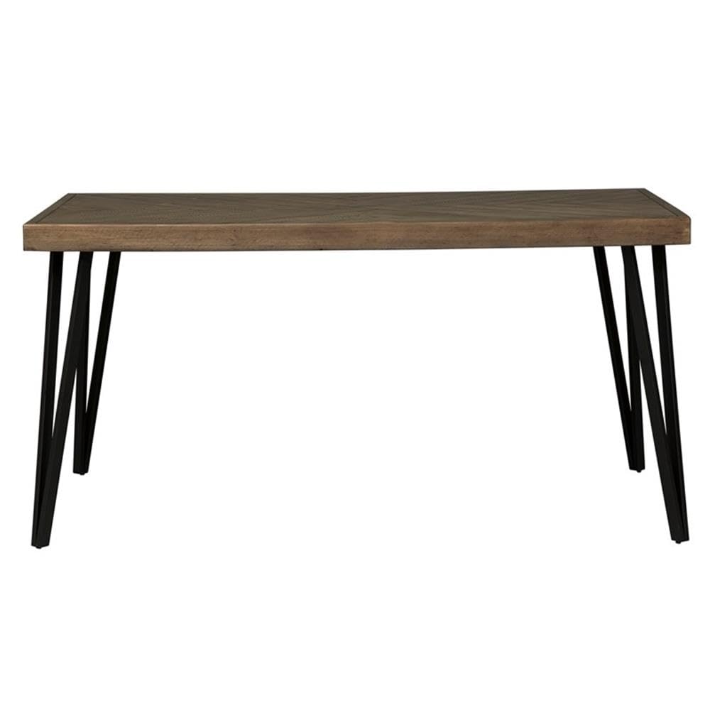 Liberty Furniture Horizons Light Brown 6-Piece Rectangular Dining Table Set with Chairs - Perfect for Kitchen, Dining Room & Small Space Gatherings