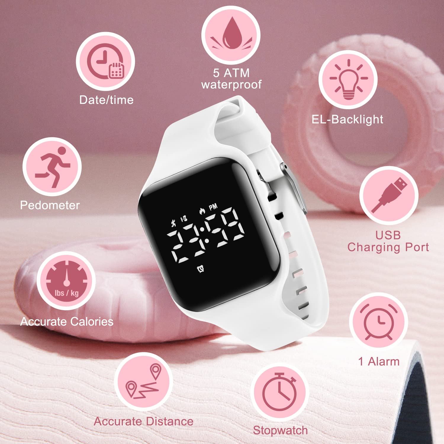 NN BEN NEVIS Kids Digital Sports Watch for Boys & Girls Ages 5-12 - Waterproof Fitness Tracker with Alarm, Stopwatch (No App Needed) - Perfect for School, Sports & Outdoor Activities