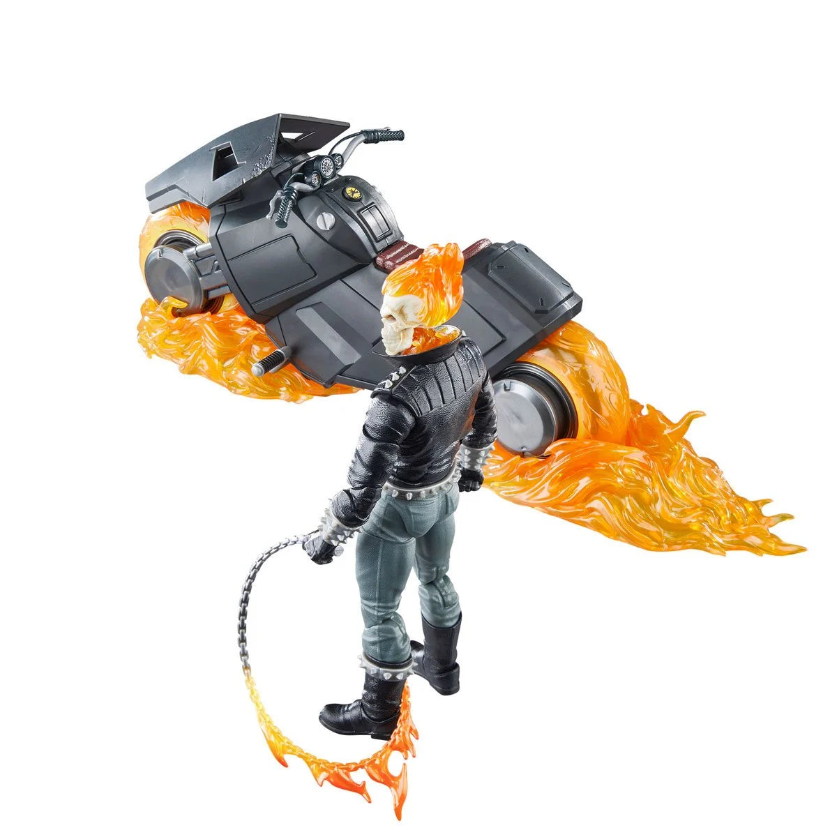 Marvel Legends Series Ghost Rider Danny Ketch with Motorcycle 6-Inch Action Figure - Collectible Toy for Superhero Fans & Marvel Universe Display