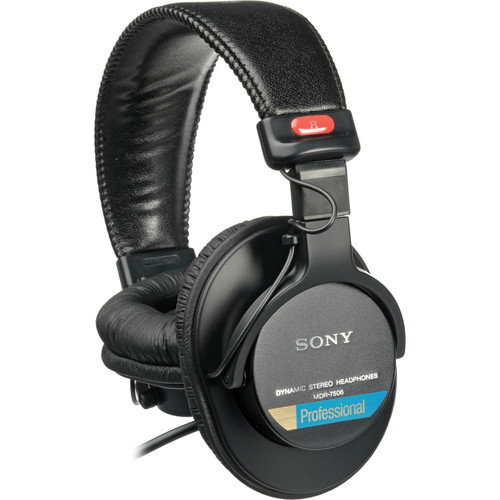 Sony MDR-7506 Professional Studio Headphones (2 Pack) with Cleaning Kit - Large Diaphragm, Noise Isolation for Recording, Mixing & Podcasting - Perfect for Musicians, DJs & Audio Engineers