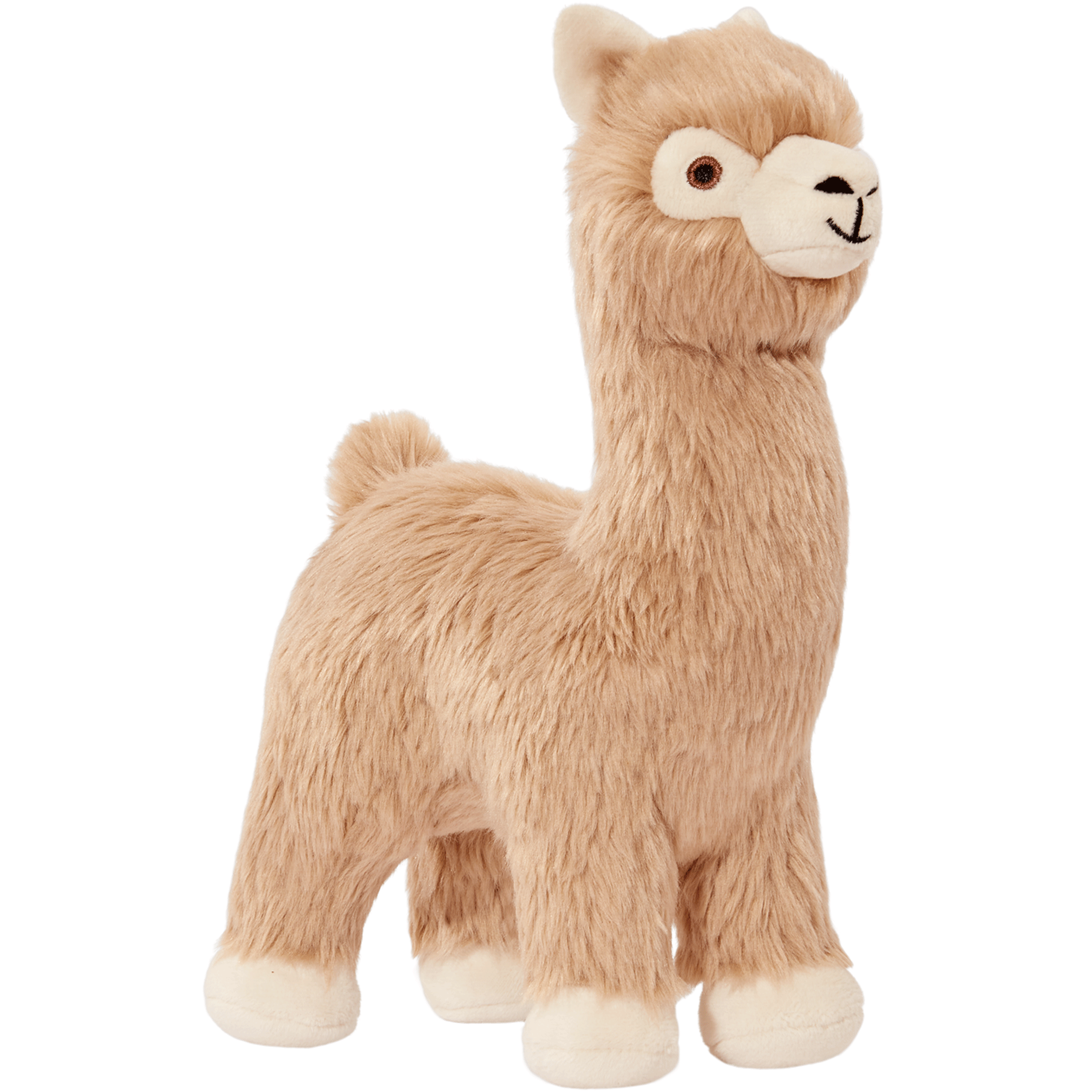 Fluff & Tuff Inca Alpaca Tan Dog Toy - Durable Chew Toy for Small & Medium Dogs - Perfect for Indoor Play, Outdoor Fetch & Training Sessions