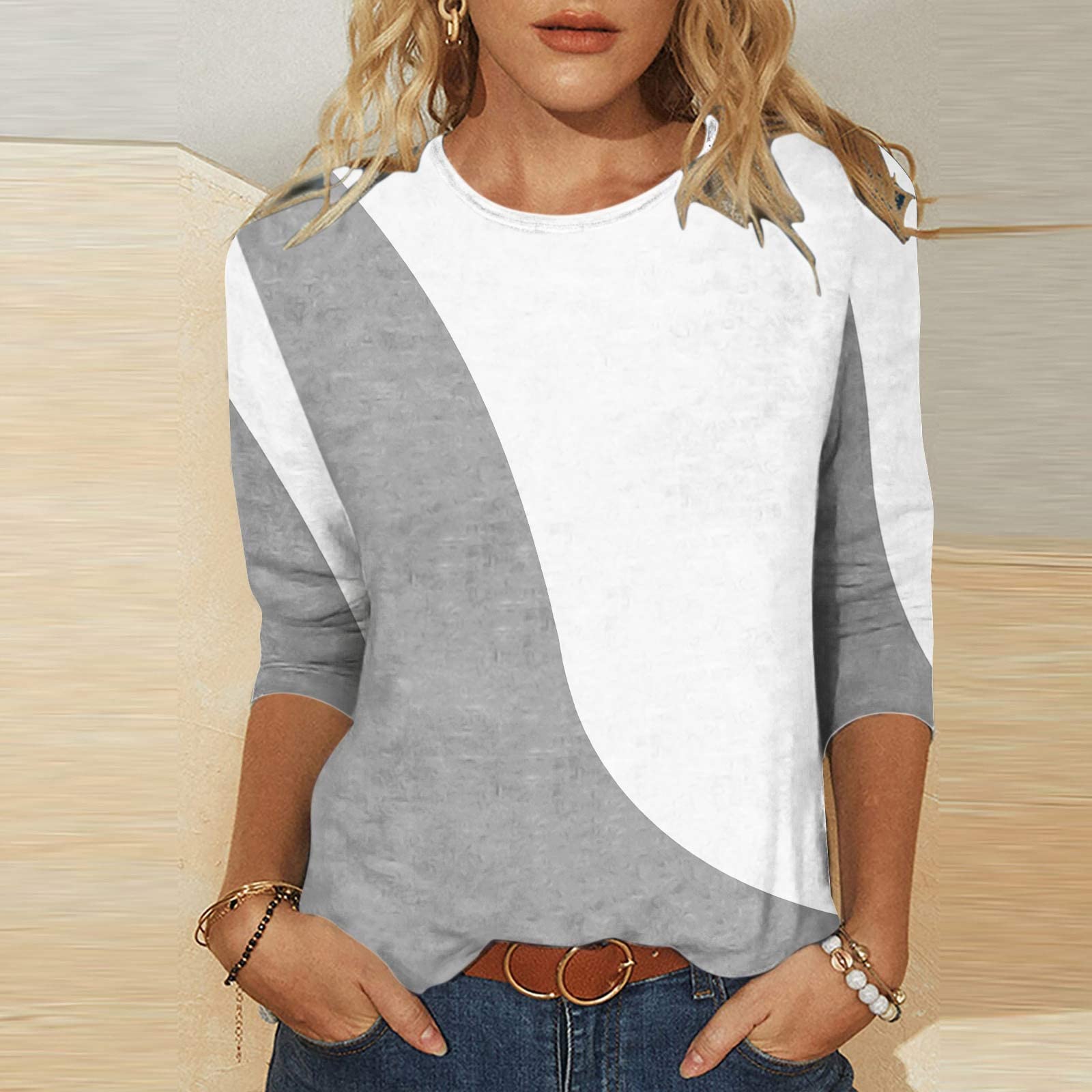 2023 New Women's Chiffon Asymmetric Short Sleeve Blouse - Stretchy Gym & Work T-Shirt - Summer Casual Top for Women - Perfect for Workouts, Office Wear & Everyday Fashion