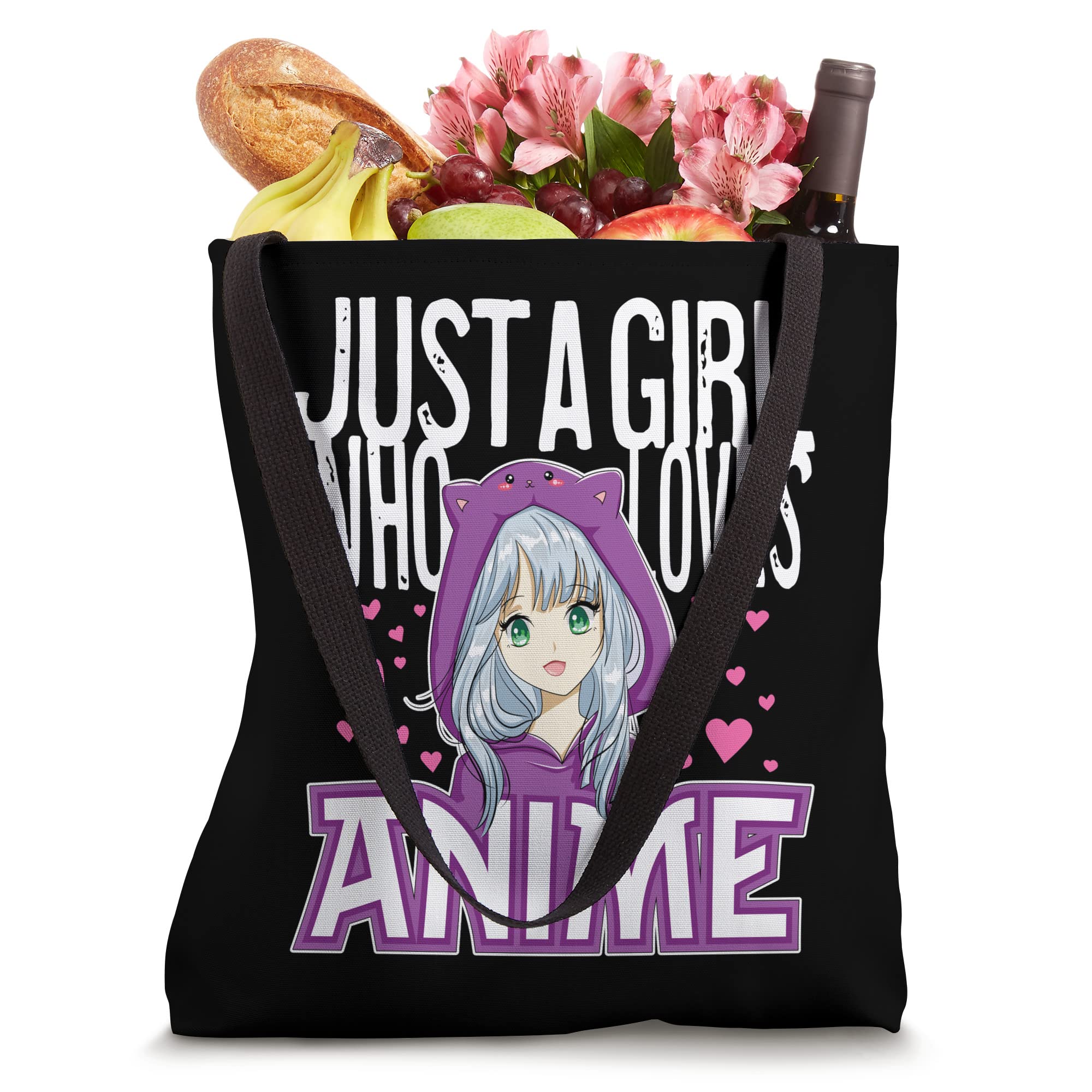 Anime Tote Bag for Girls - Cute Otaku Merchandise & Japanese Pop Culture Gift for Teen Girls - Perfect for School, Shopping & Anime Conventions