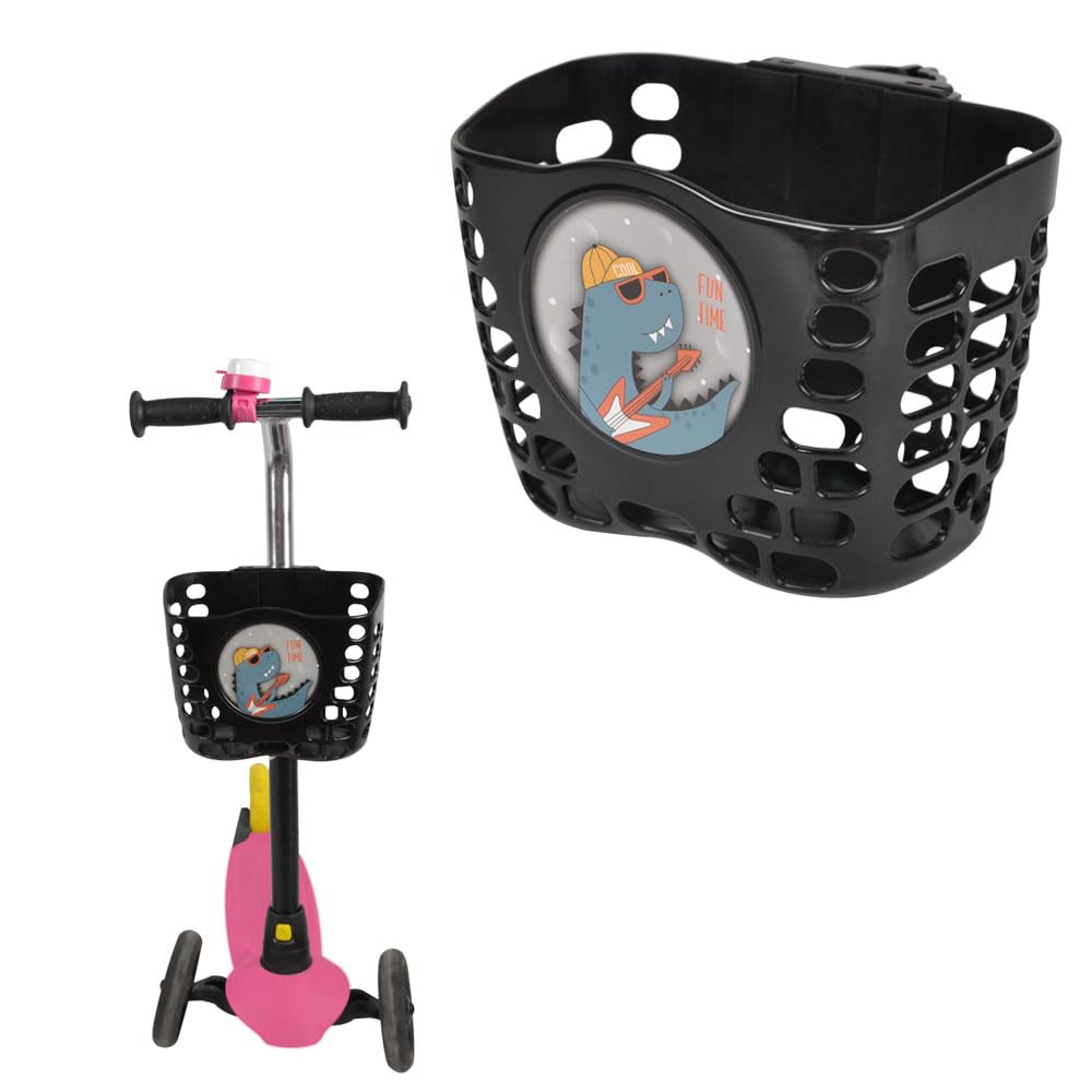 Universal Scooter Basket for Kids - Durable Handlebar Bike Basket for Boys & Girls - Perfect for School, Park & Outdoor Adventures