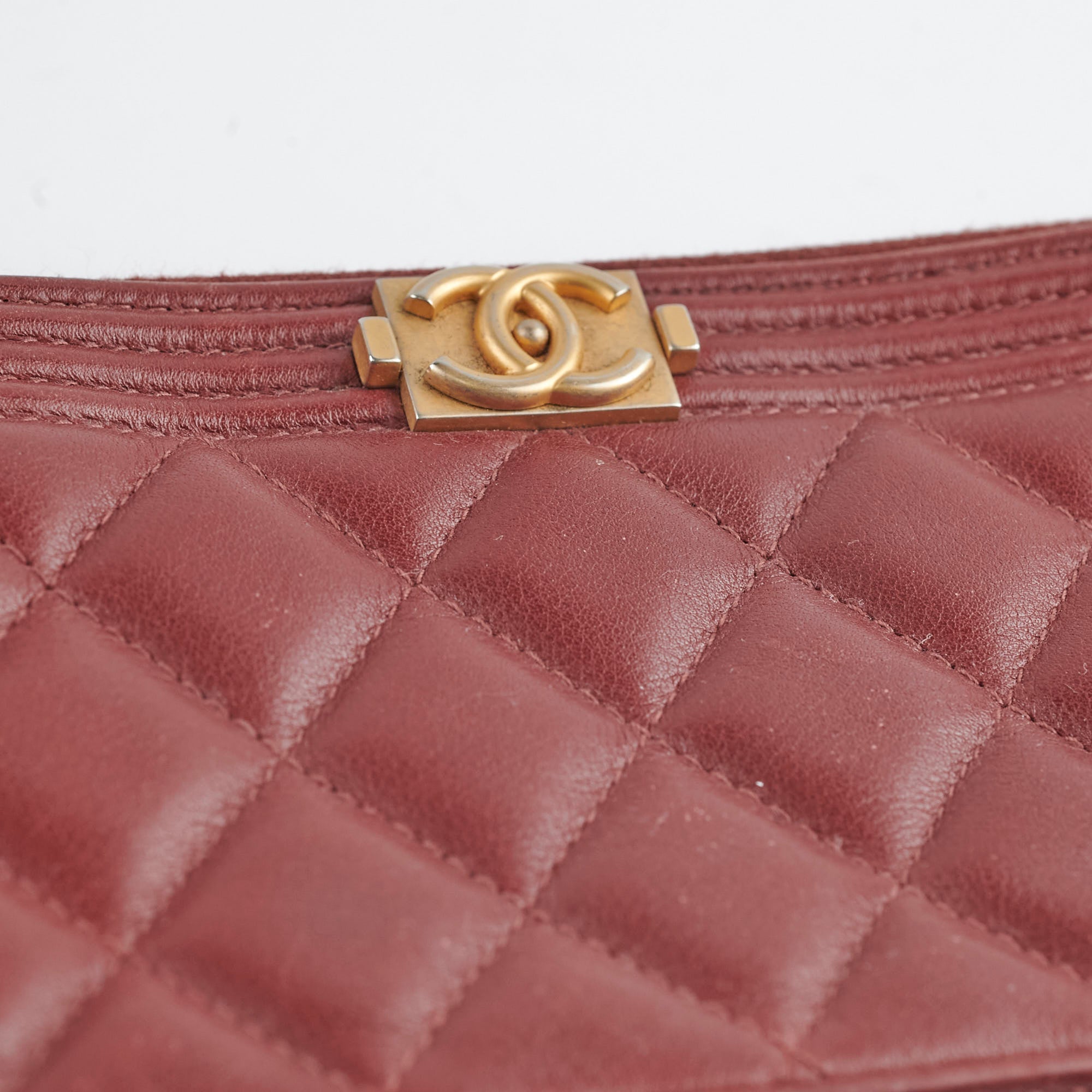 Chanel Boy Long Wallet in Burgundy - Luxury Leather Wallet for Women, Perfect for Everyday Use & Special Occasions