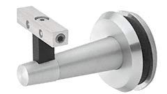 CRL/Blumcraft Pacific Series Satin Anodized Aluminum Glass Mounted Handrail Bracket - Secure & Stylish Support for Staircases, Balconies & Showers
