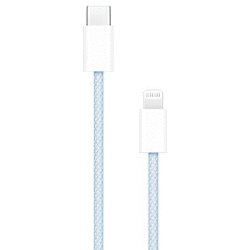 Apple USB-C to Lightning Cable 1M (3.3ft) - Fast Charging & Sync - MFi Certified - Durable Nylon Braided - Blue - Perfect for iPhone, iPad & Car Charging