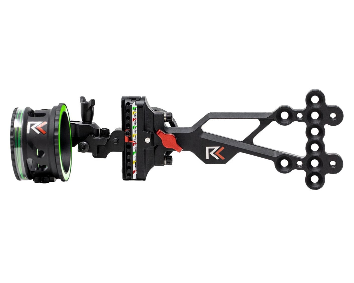 RL-2 Single Pin Slider Bow Sight - .019 Fiber Optic Pin with 2nd & 3rd Axis Adjustments, Enclosed Fiber Ring - Black Right Handed for Archery Target Practice and Hunting Accessories
