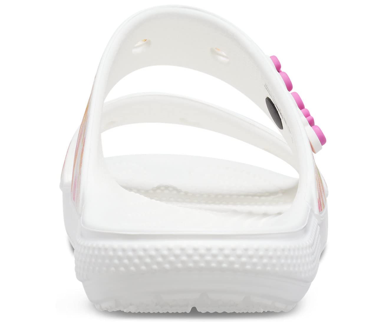Crocs Unisex Classic Tie Dye Two-Strap Sandals Slide - Comfortable Waterproof Beach & Pool Slides for Men and Women - Perfect for Summer, Vacation, and Outdoor Activities