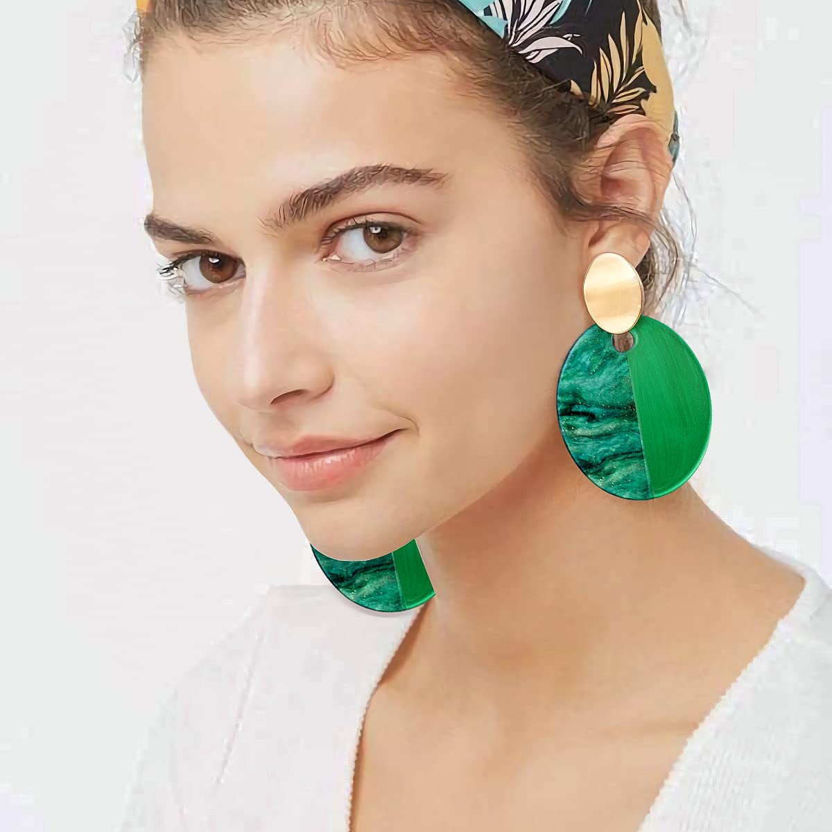 Stylish Green Dangle Drop Earrings for Women - Elegant Statement Jewelry for Christmas, St. Patrick's Day & Holiday Gifts | Perfect for Parties, Weddings & Special Occasions