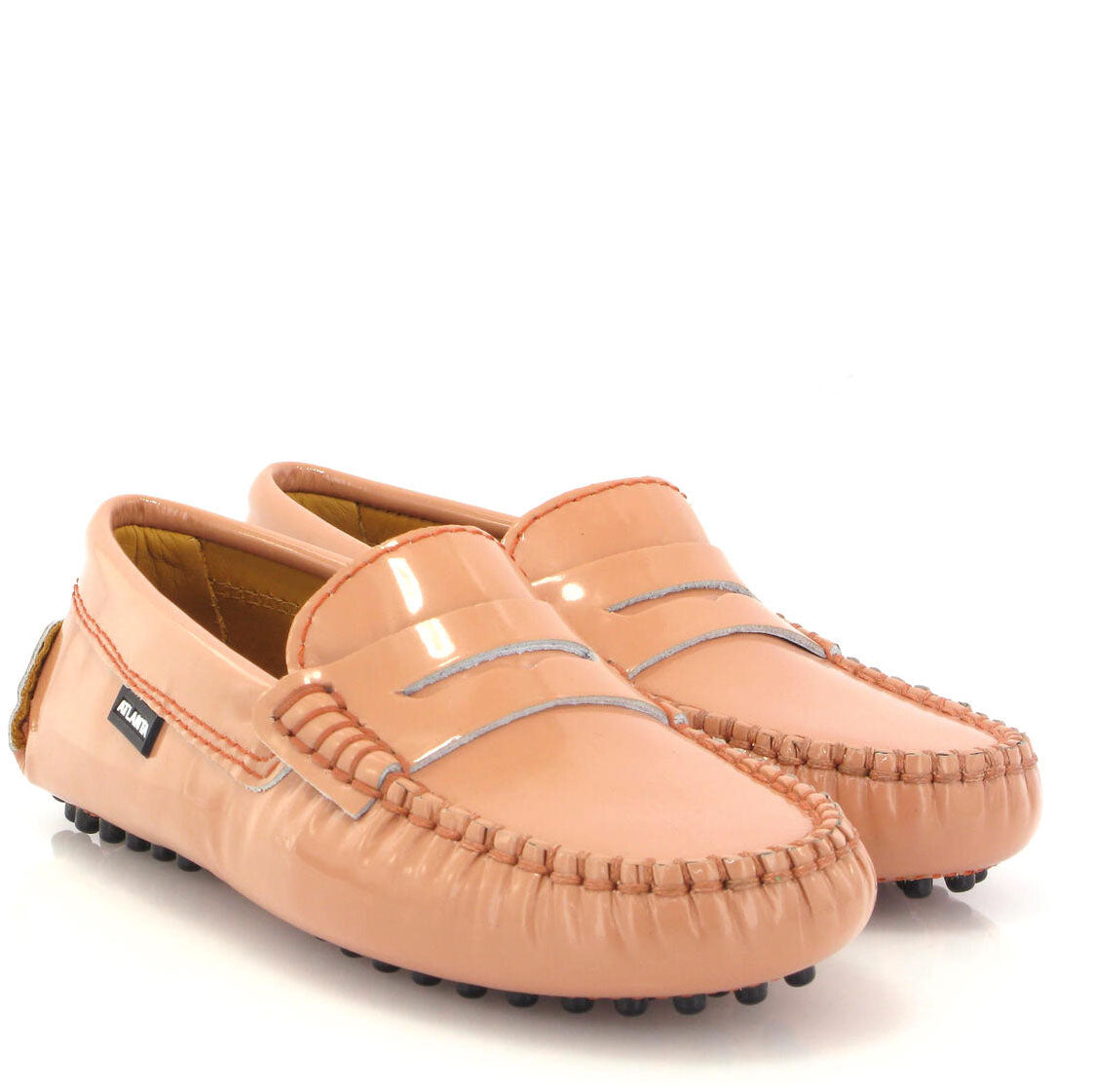 Premium Atlanta Moccasin Peach Patent Penny Loafers - Comfortable & Stylish Slip-On Shoes for Women - Perfect for Work, Casual Outings & Travel
