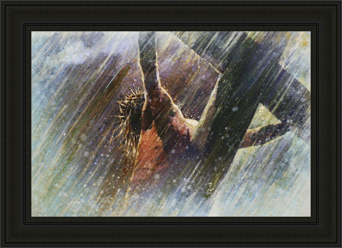 Yongsung Kim Crucifixion Painting - Religious Wall Art for Home & Church Decor - Perfect for Prayer Rooms, Christian Gifts, and Spiritual Spaces