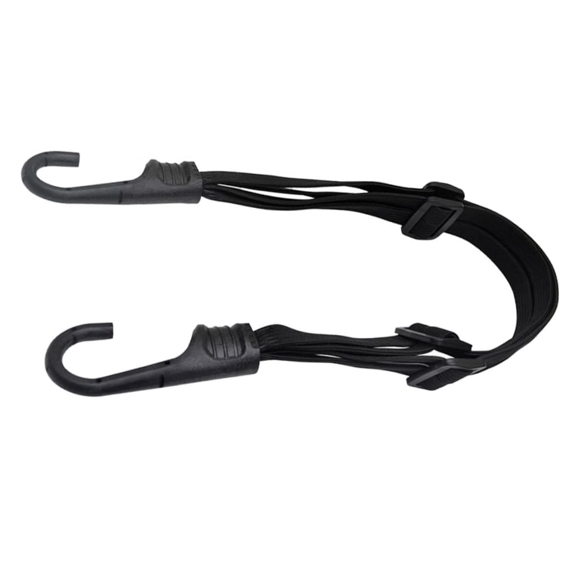 Adjustable Luggage Straps with Hooks - Heavy Duty Elastic Rubber Bands for Suitcases, Motorcycles & Bikes - Secure Travel & Transport Accessories (Black) - Perfect for Air Travel, Road Trips & Outdoor Adventures