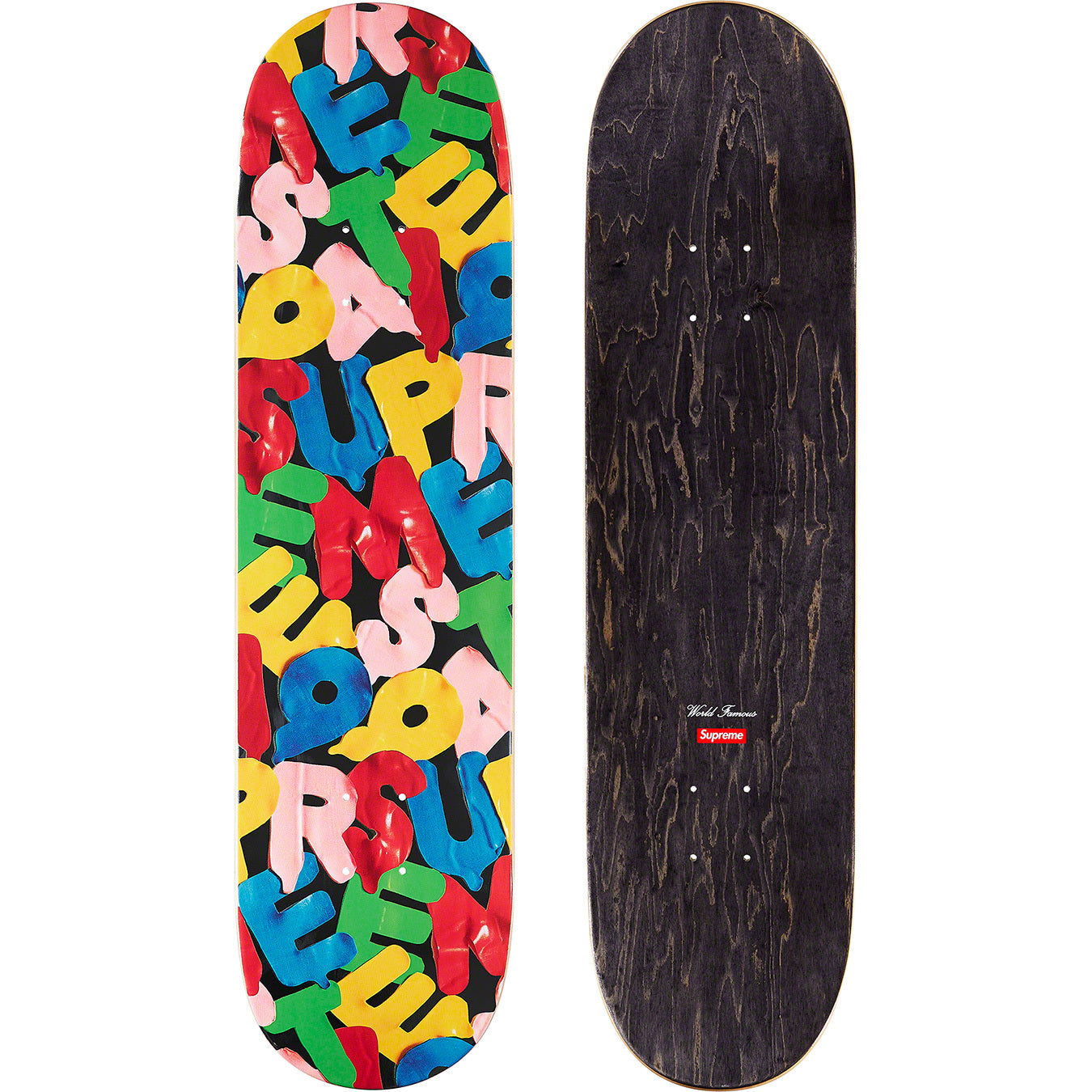Supreme Balloons Skateboard - Black Professional Skateboard Deck for Street & Park Skating - Perfect for Tricks, Commuting & Skateboarding Enthusiasts