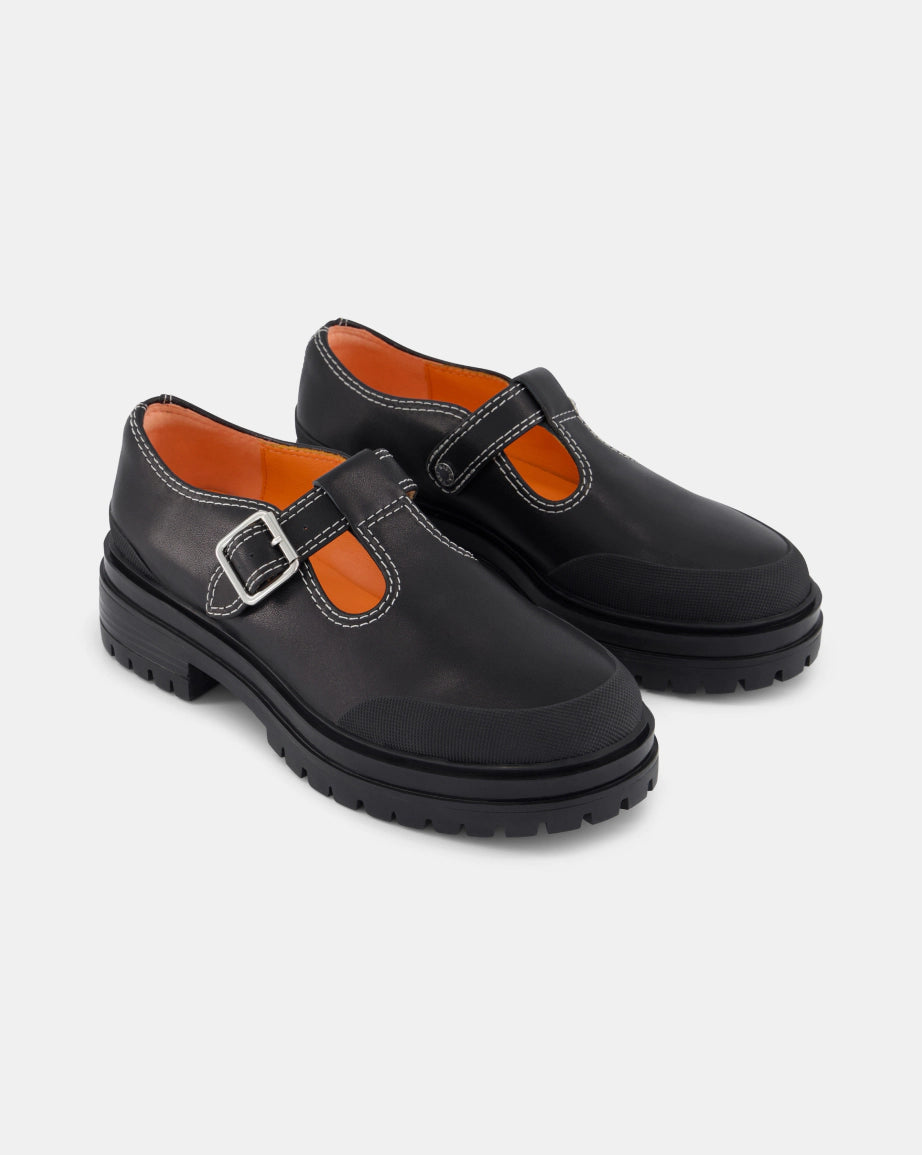 Icehouse Street T Bar Shoe - Black | Women's Comfortable Strappy Sandals for Casual Wear, Summer Outfits & Beach Vacations