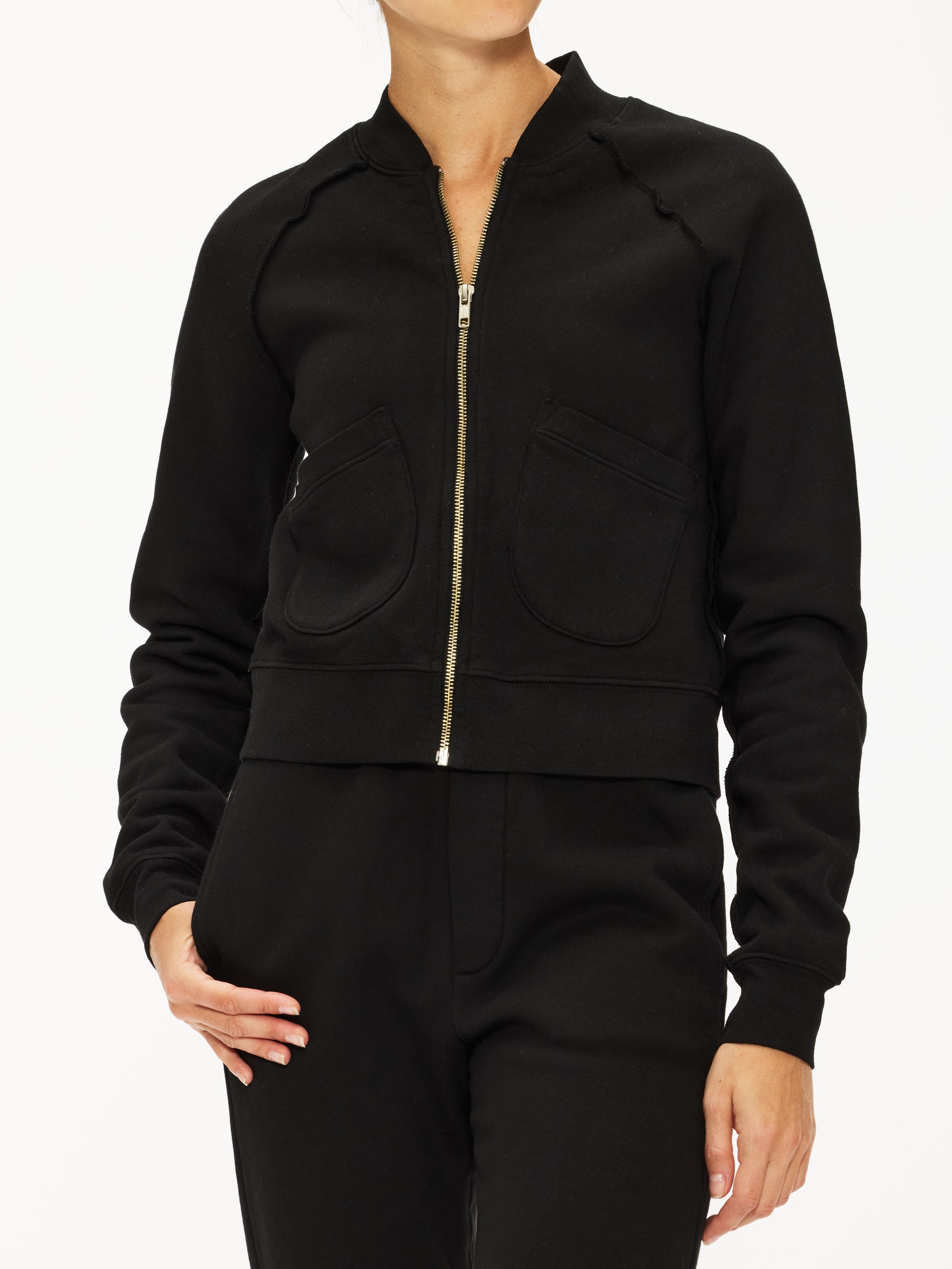 NSF Certified Fox Zip Front Bomber Jacket - Stylish & Durable for Outdoor Adventures & Casual Wear
