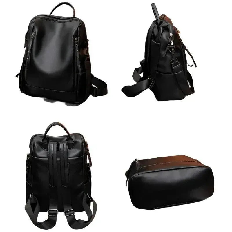 Genuine Leather Women's Backpack - Stylish & Durable Laptop Bag for Work, Travel & College | Perfect for Professionals & Students