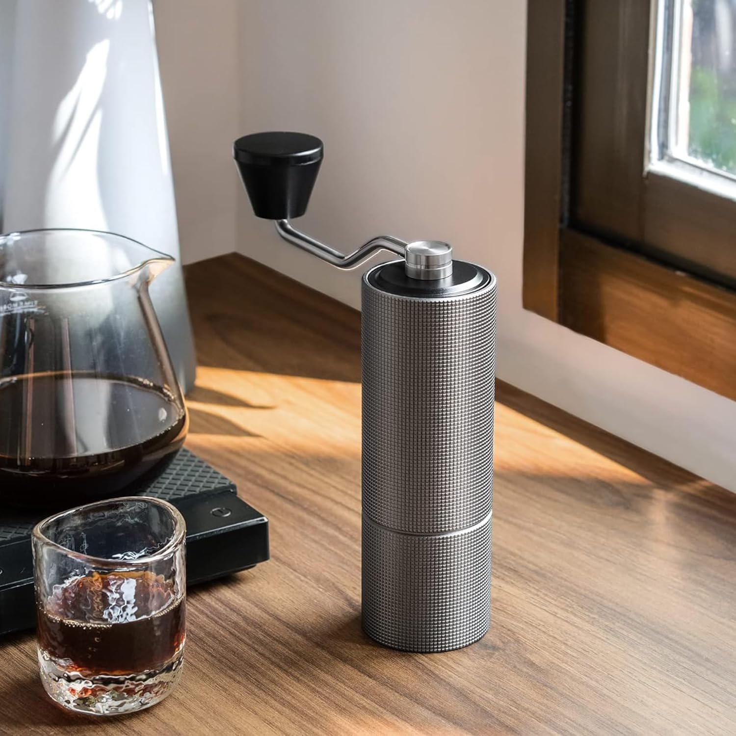 TIMEMORE Chestnut C2 Manual Coffee Grinder 2024 Upgraded - 20g Capacity, CNC Stainless Steel Conical Burr for Espresso, French Press & Pour Over - Perfect for Home, Office & Travel Coffee Brewing