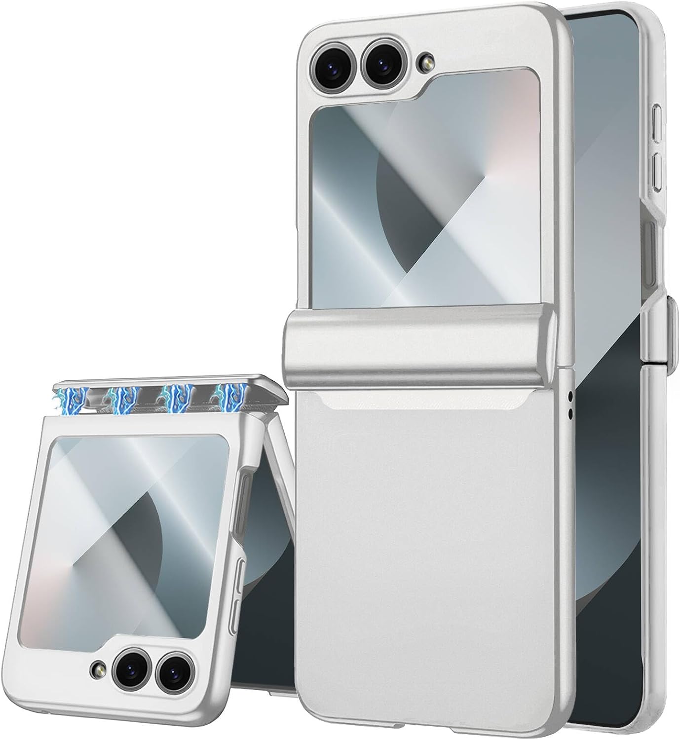 Samsung Galaxy Z Flip 6 Phone Case with Hinge Protection & Built-in Screen Protector | Shockproof Cover for Everyday Use & Travel