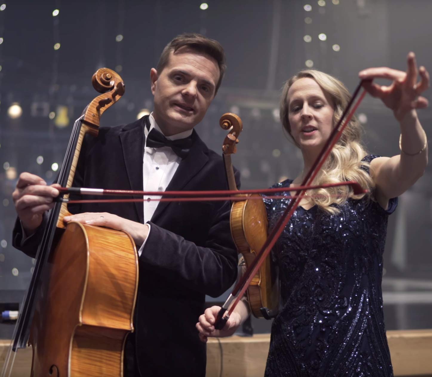 Premium Carbon Fiber Violin Bow 1/2 Size - Ebony Frog & High-Quality Horsehair | TPG Sharp Bow by The Piano Guys | Perfect for Students, Professionals & Classical Performances