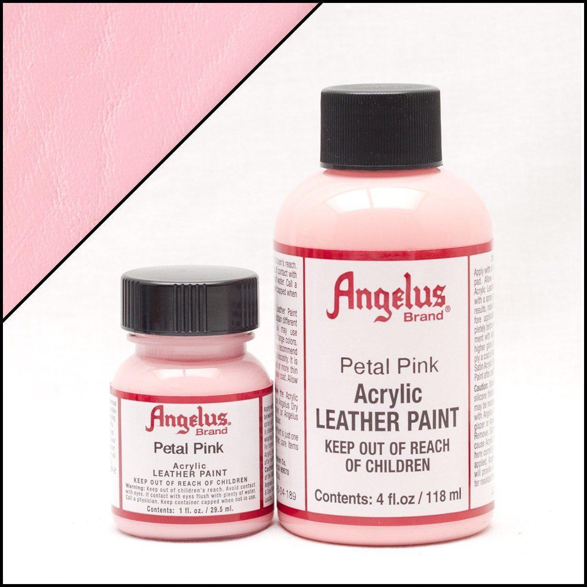 Petal Pink Angelus Leather Paint 1oz - Premium Leather Dye for Shoes, Bags & Accessories - Perfect for DIY Leather Repair & Customization