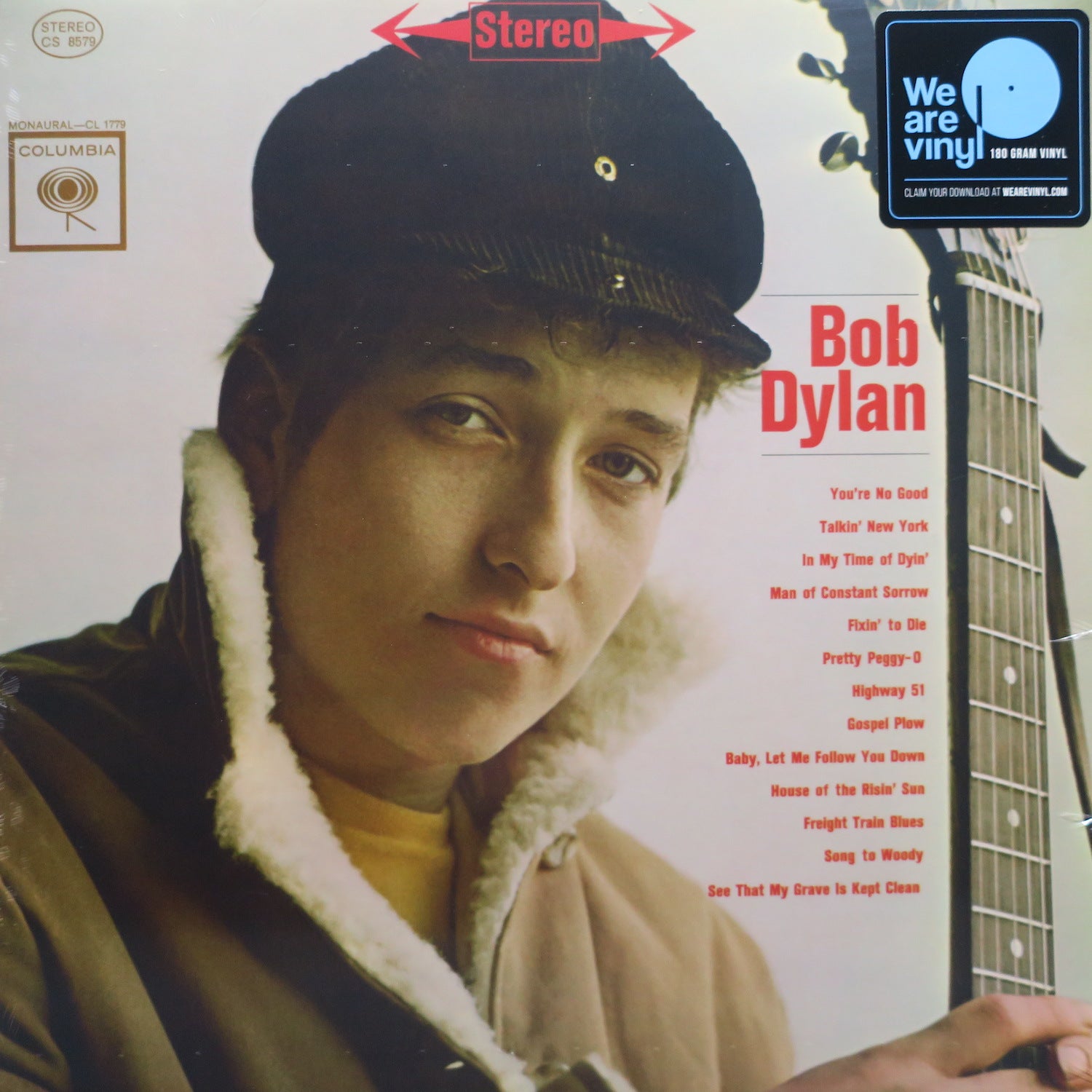 Bob Dylan Self-Titled 180g Vinyl LP Record - Classic Folk Rock Music for Home Listening & Record Collection