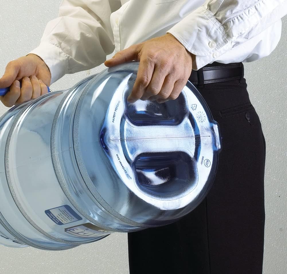 San Jamar Saf-T-Ice 6 Gallon Blue Polycarbonate Ice Tote with Ice Machine Hanger - Durable Commercial Ice Bin for Bars, Restaurants, Kitchens & Fast Food - Perfect for Beverage Service, Food Prep & Outdoor Events (Pack of 2)
