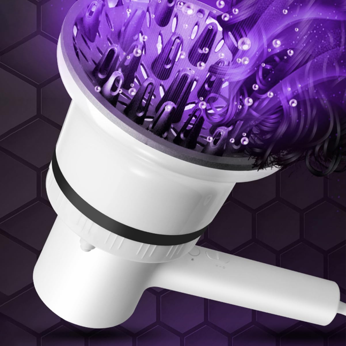 Universal Hair Dryer Diffuser Attachment for Curly Hair - Styling Nozzle & Sock Accessory for All Hair Dryers | Perfect for Salon, Home & Travel Use