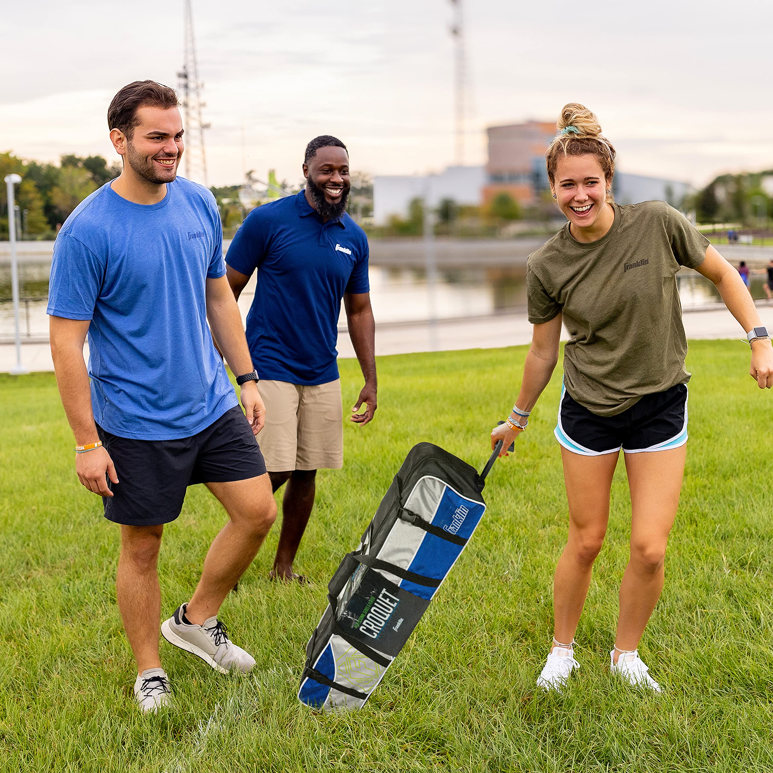 Franklin Sports Expert 6 Player Croquet Set - Premium Wooden Croquet Game for Adults & Kids - Perfect for Backyard, Lawn, Garden, and Outdoor Family Fun
