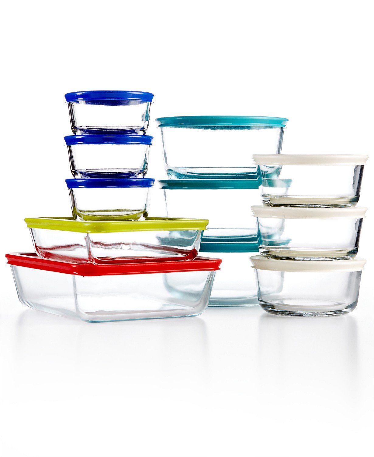 Pyrex 22-Piece Glass Food Storage Containers Set with Lids - Airtight, BPA-Free, Microwave & Freezer Safe - Perfect for Meal Prep, Leftovers & Pantry Organization
