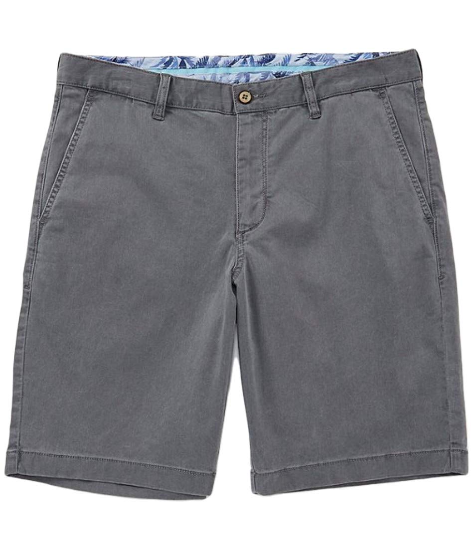Tommy Bahama Men's Boracay 10-Inch Chino Shorts - Comfortable Casual Shorts for Men in Fog Grey (Size 44RG) | Perfect for Beach, Vacation, and Summer Outfits