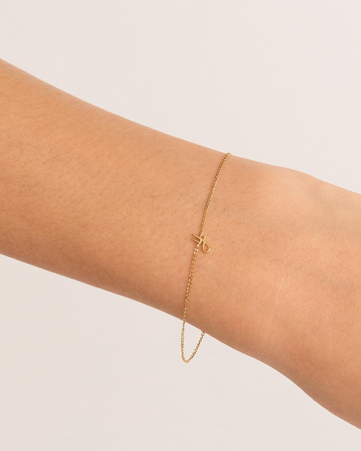 14K Solid Gold Love Letter Bracelet for Women - Romantic Personalized Jewelry Gift for Her - Perfect for Anniversaries, Valentine's Day & Special Occasions