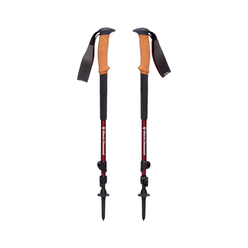 Black Diamond Trail Cork Trekking Poles for Women - Lightweight Hiking Walking Sticks with Cork Handles - Perfect for Backpacking, Mountain Climbing & Outdoor Adventures
