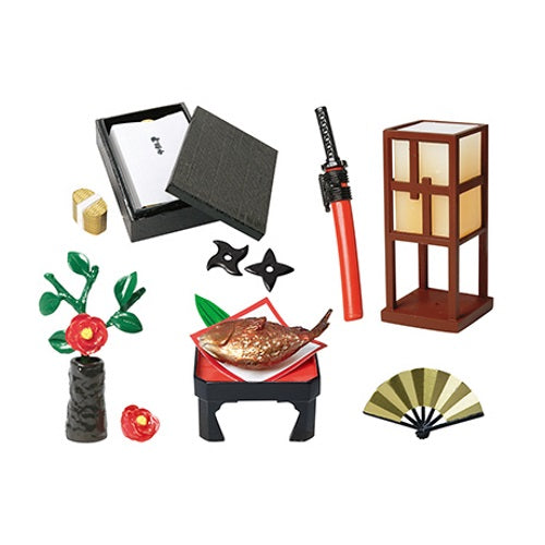Re-ment Miniature Doll Furniture Set - Japanese Oedo Japonisme Style - Perfect for Dollhouse Decor, DIY Crafts & Collectibles