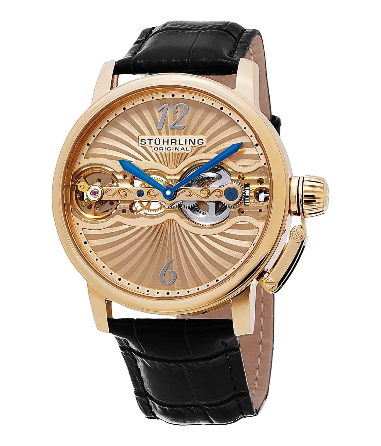 Doppler 729 Hand Wind 46mm Skeleton Watch - Luxury Mechanical Timepiece for Men, Perfect for Business Meetings & Formal Events