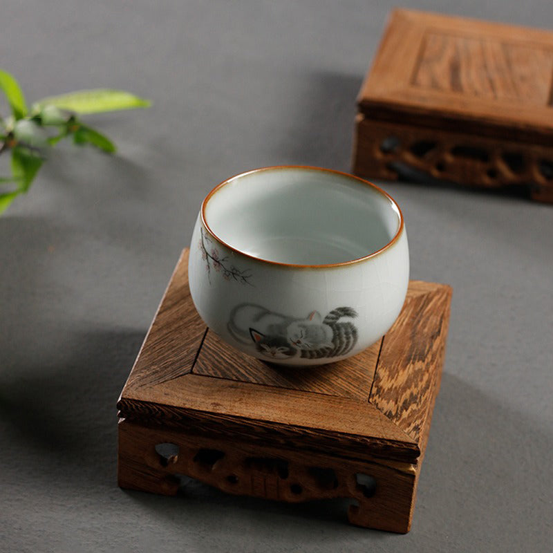 Handcrafted Wenge Wood Teapot Stand - Natural Wood Tea Tray for Chinese Gongfu Tea Ceremony, Home Decor & Tea Party Serving Tray