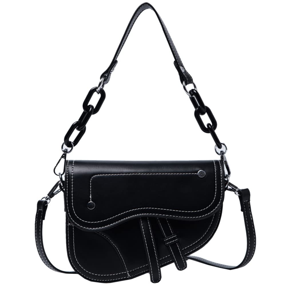 Trendy Small Saddle Bag for Women - Fashionable Messenger & Underarm Shoulder Bag - Perfect for Work, Travel, and Everyday Use