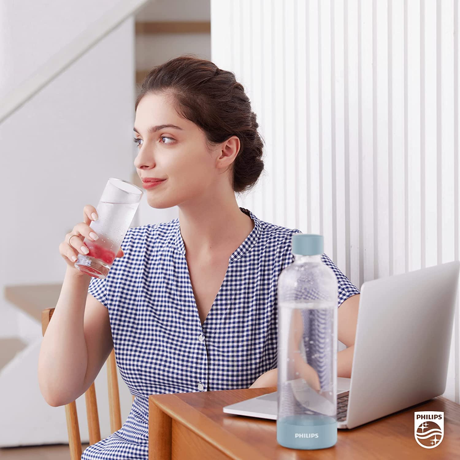 PHILIPS ADD4901BLO/37 Sparkling Water Maker - Soda Machine with 1L Carbonating Bottle for Homemade Seltzer & Fizzy Water | Compatible with 60L CO2 Carbonator (Not Included) | Perfect for Kitchen, Office, Parties & Healthy Hydration