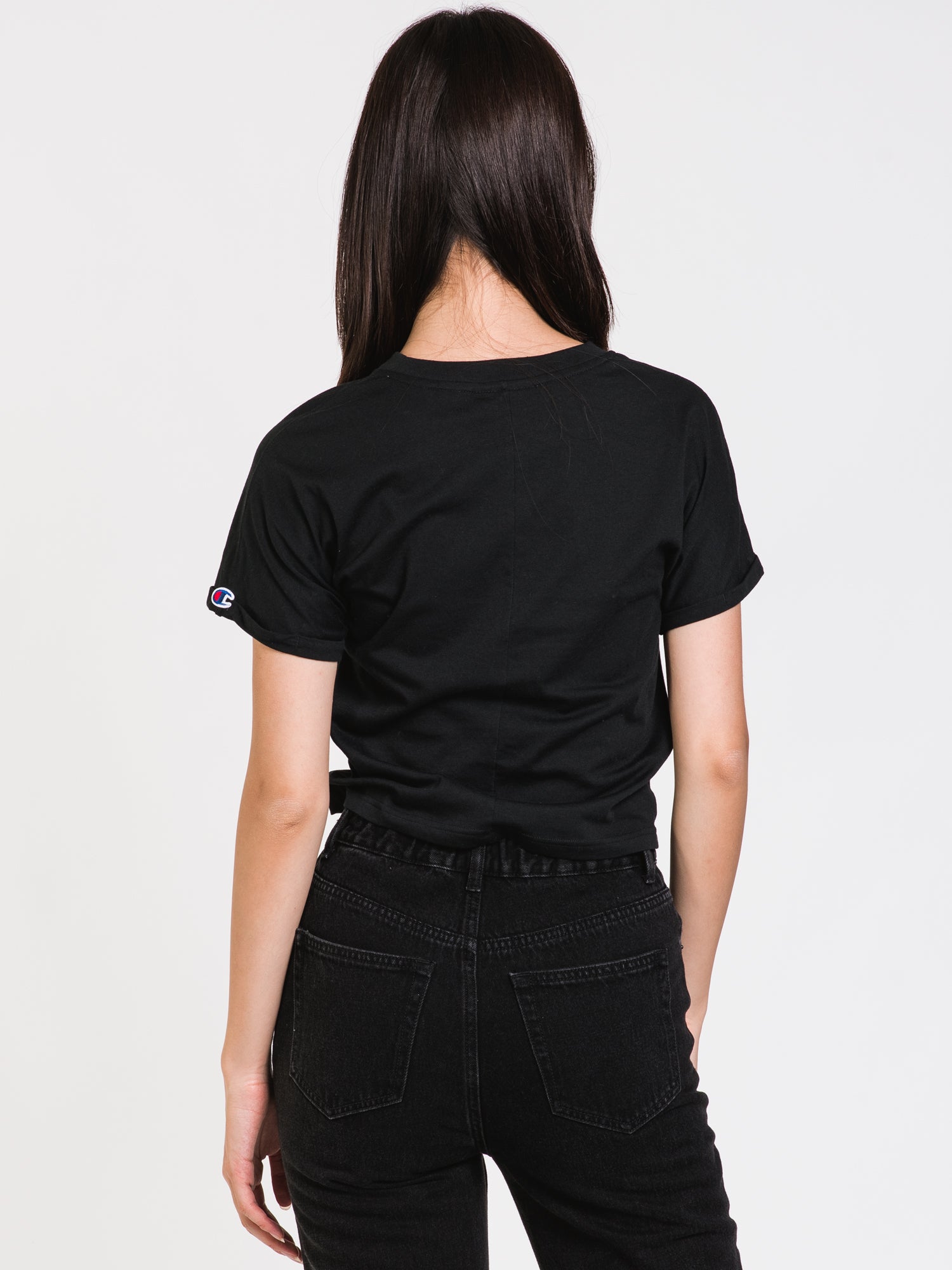 Champion Tie Front T-Shirt for Women - Soft Cotton Casual Tee - Perfect for Workouts, Running & Everyday Wear