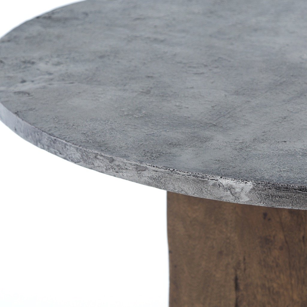 Boomer Bistro Table - Light Gunmetal Finish | Outdoor Patio Dining Set | Perfect for Garden, Deck & Small Space Entertaining