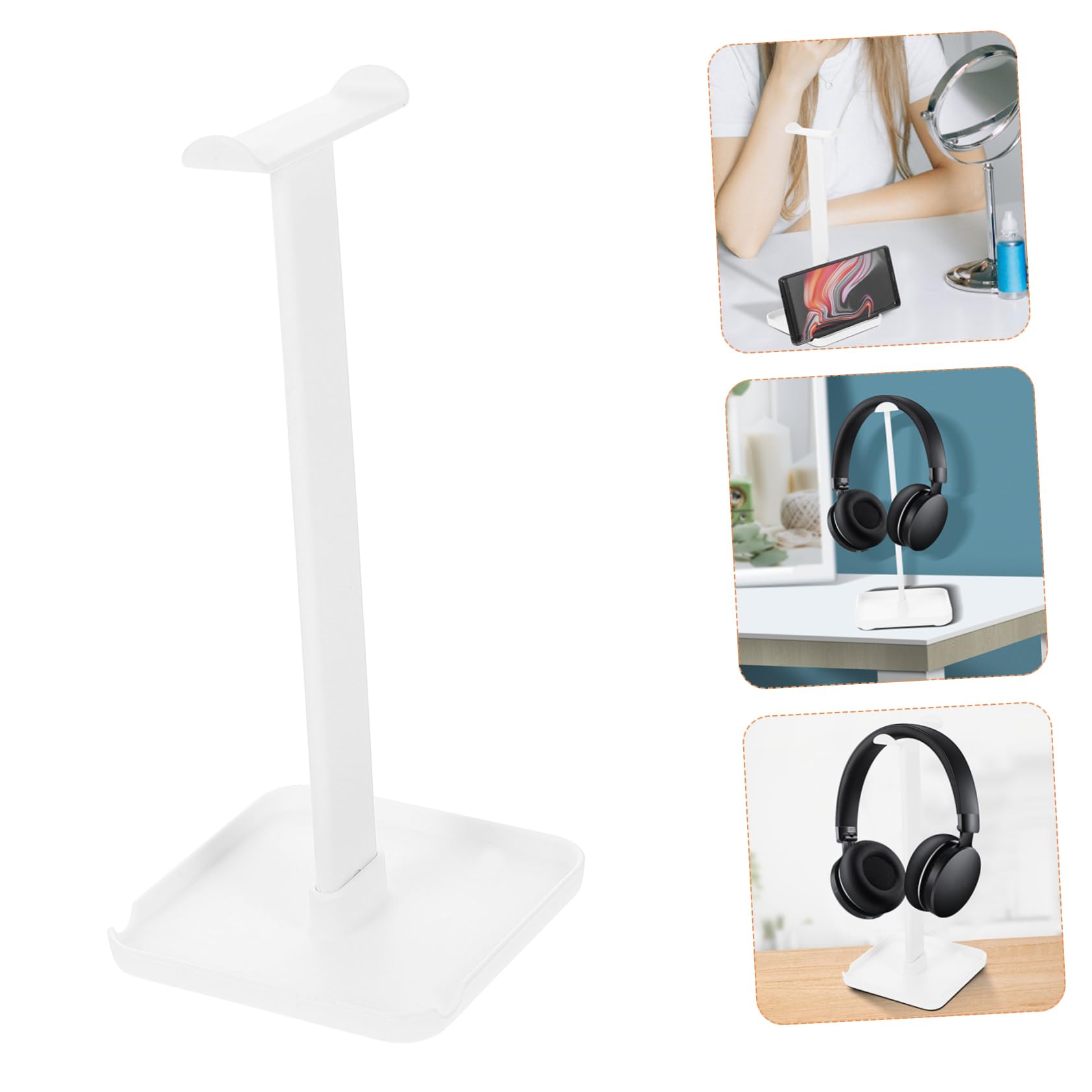 Zerodeko Headphone Stand Holder - Stylish Desk Organizer for Earphones & Headsets - Perfect for Office, Gaming, and Home Workspace Organization