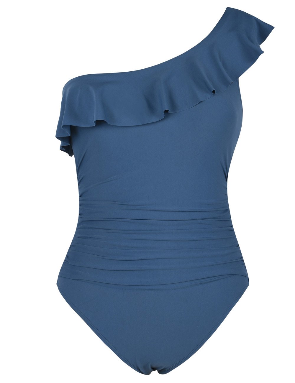 Hilor Women's One Piece Swimsuit Tummy Control Asymmetric One Shoulder Bathing Suit - Perfect for Beach Vacations, Pool Parties & Summer Getaways