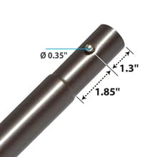 YardGrow Replacement Umbrella Lower Pole for Patio Umbrella with Bullet Buckle - Durable Outdoor Canopy Support for Garden, Poolside & Backyard Relaxation