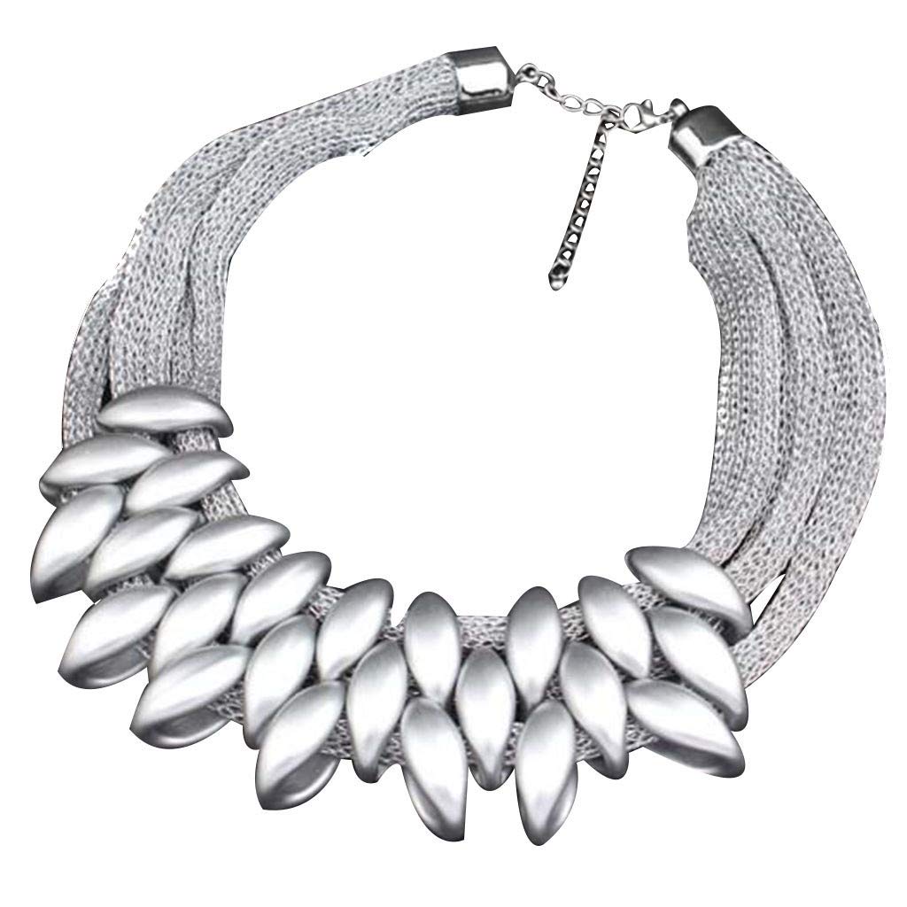 XIANGLIANG Women's Knit Choker Necklace - Fashion Statement Jewelry for Parties
